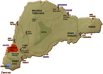 Rapa Nui Map, Copyright Karsten Rau
